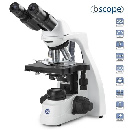EUROMEX bScope Binocular Compound Microscope w/ Plan IOS Objectives BS1152-PLI